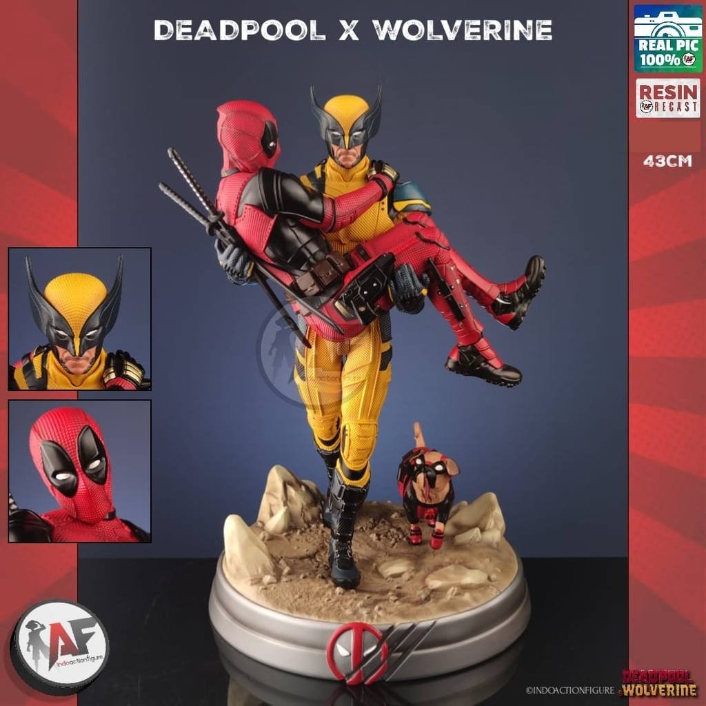 RESIN Statue Action Figure Deadpool x Wolverine Design Recast