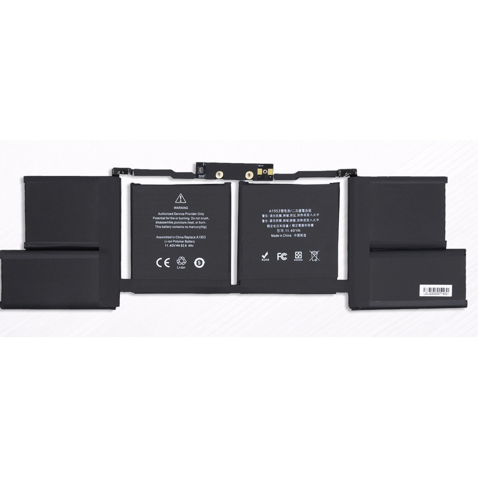 PowerHub A1953 A1990 Battery Compatible with MacBook Pro 15" Mid 2018 2019 EMC3215 3359 Touch Bar MV