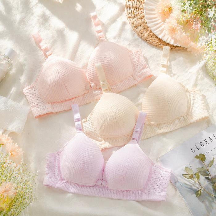 Polini - 1Pcs Bra Wanita Menyusui Bra Tanpa Kawat Busa Tipis Bh Wanita Polini G411 - 36