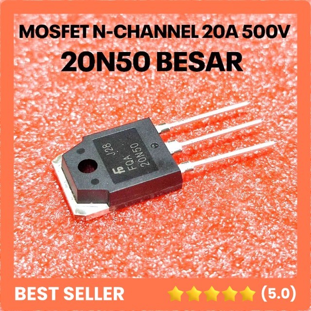 MOSFET N-CHANNEL FQA20N50 20N50 20A 500V BESAR