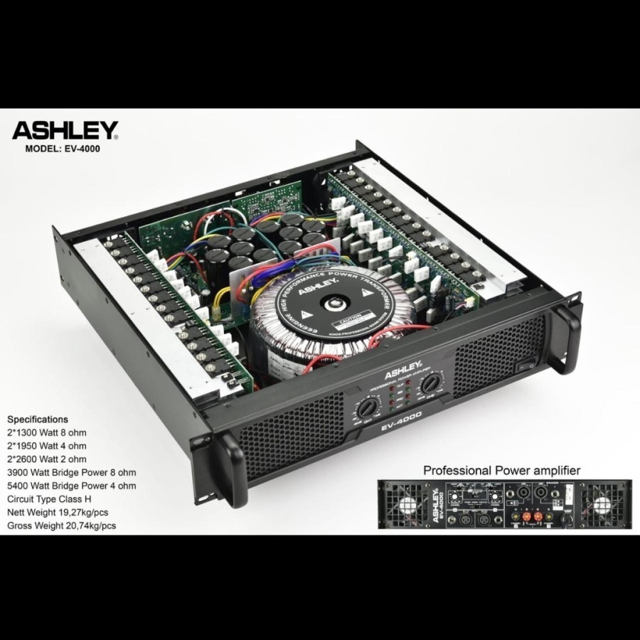power amplifier ashley EV4000 / EV 4000 - garansi original