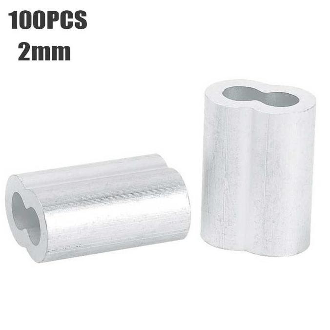 MITLESHOP Klem Seling Ferulle  2mm/3mm Crimp Claim Ferulle Penjepit Seling Asli