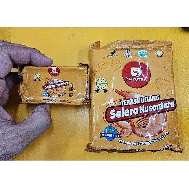ED 05.27 PCS 100GR - TERASI SELERA NUSANTARA UTUH 100GR 60035- SACHET(20*5gr) 100GR 60004 / TRASI YN