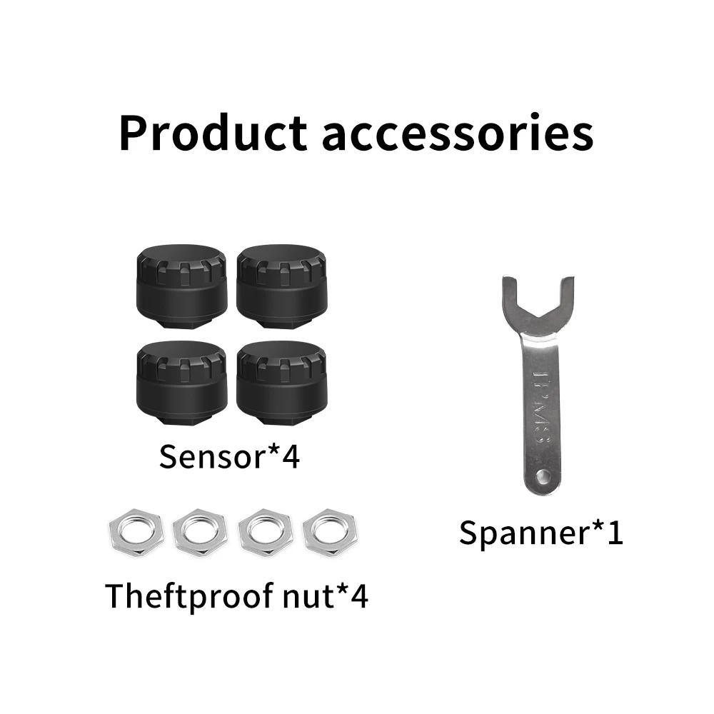 Monitor Tekanan Ban Eksternal Bluetooth 2026 BT TPMS Sensor Untuk Sepeda Motor, Mobil, Van, RV, dan 