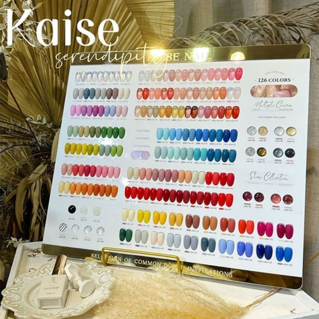 KAISE 126 COLORS NAIL GEL POLISH 1 SET KUTEK UV TRANSPARENT SOLID COLORS / KUTEK CAT KUKU 1 SET 100 