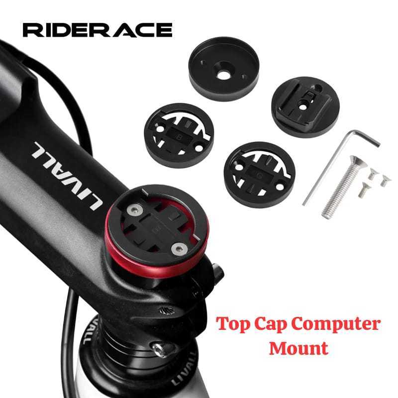 Foto Riderace Mounting Top Cap Holder Barfly Bracket Speedo Gopro Bar Fly Computer Mount Sepeda