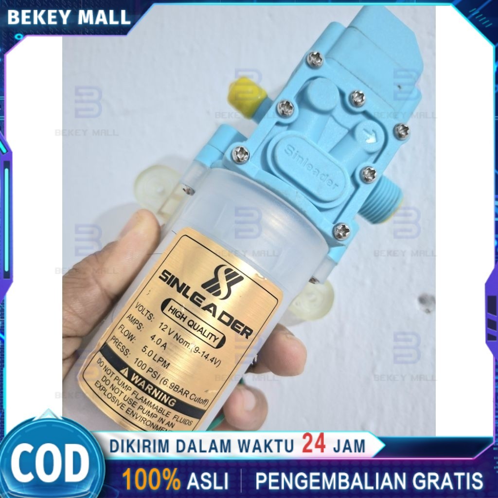 BEKEY Pompa DC Dinamo Sprayer elektrik Sinleader Transparant 4949 - Otomatis Bertekanan tinggi