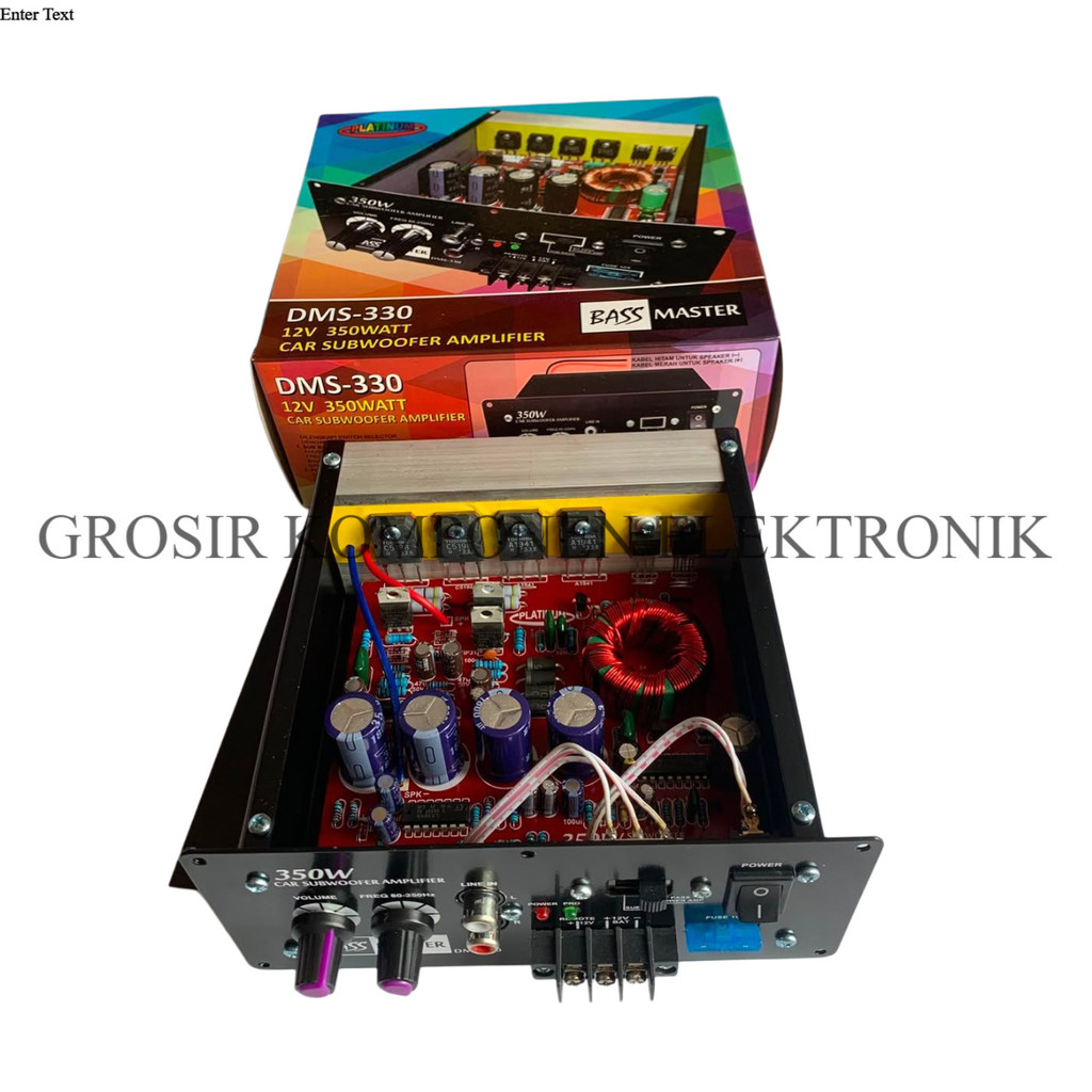 Kit Power Amplifier Subwoofer Monoblok Mobil DMS 330