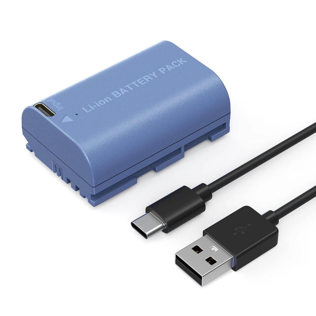 SmallRig LP-E6NH USB-C Rechargeable Camera Battery 2400mAh for Canon EOS R6 Mark II R5 C 5D II III I