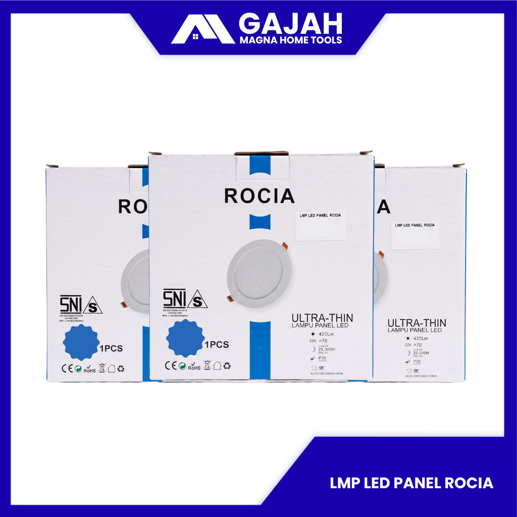 Lampu LED Panel Rocia Lampu Plafon Panel LED Hemat Energi untuk Rumah dan Kantor