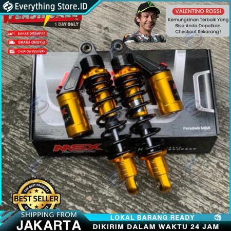 SHOCK BELAKANG TABUNG ATAS  82 DOUBLE SHOCK 290MM 310MM 330MM COCOK KHARISMA CB GL MEGA PRO NOUVO NM