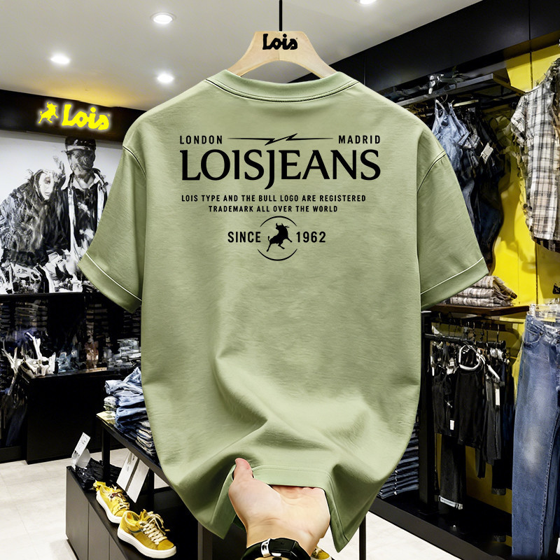 kaos ori baju kaos laki2 100% Original LOIS Official Kaos Pria Wanita Premium Cotton Sablon Trendy E