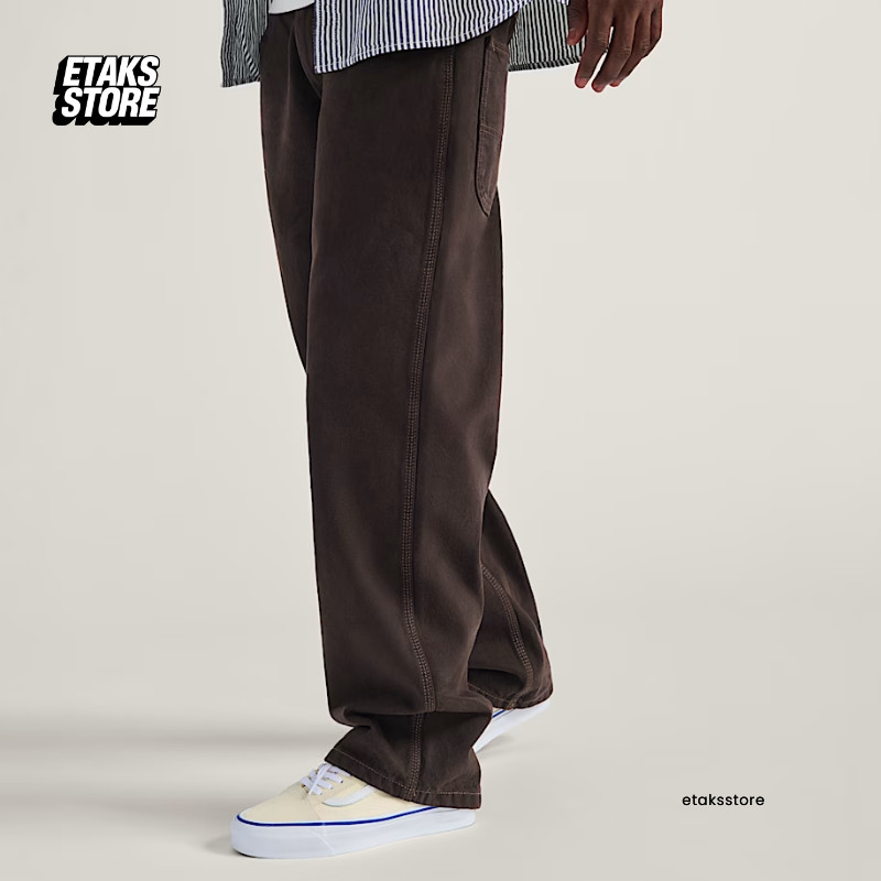 Celana Vans Skate Check 5 Loose Denim Pants Brown | Celana Jeans | Skateboard | Original Resmi