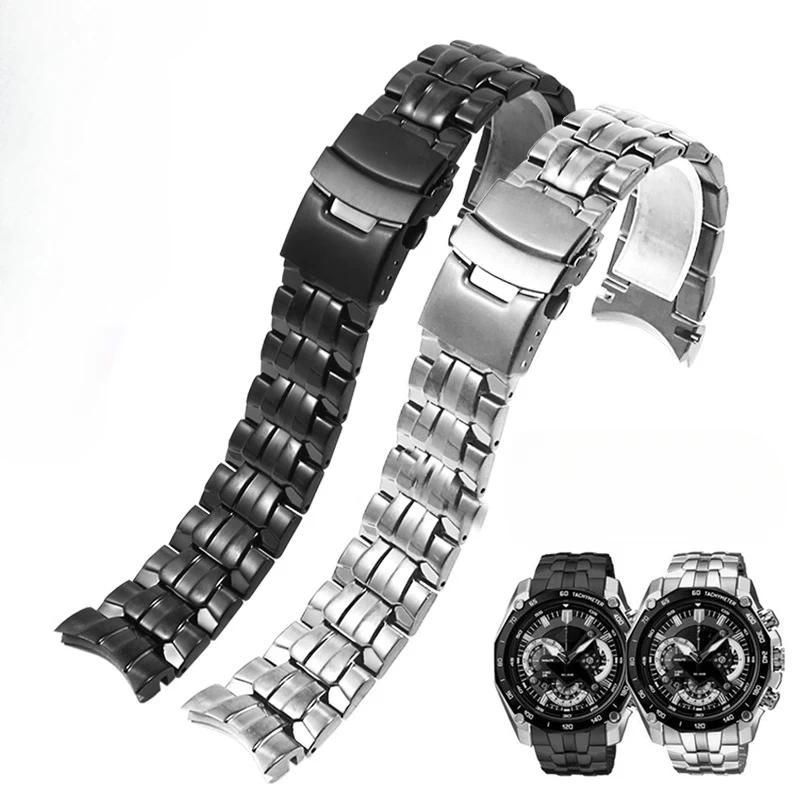 Original Style Steel Strap for Casio Red Bull Limited Etion EFX-500D EF-550D/500/527/563 MDV-106/107