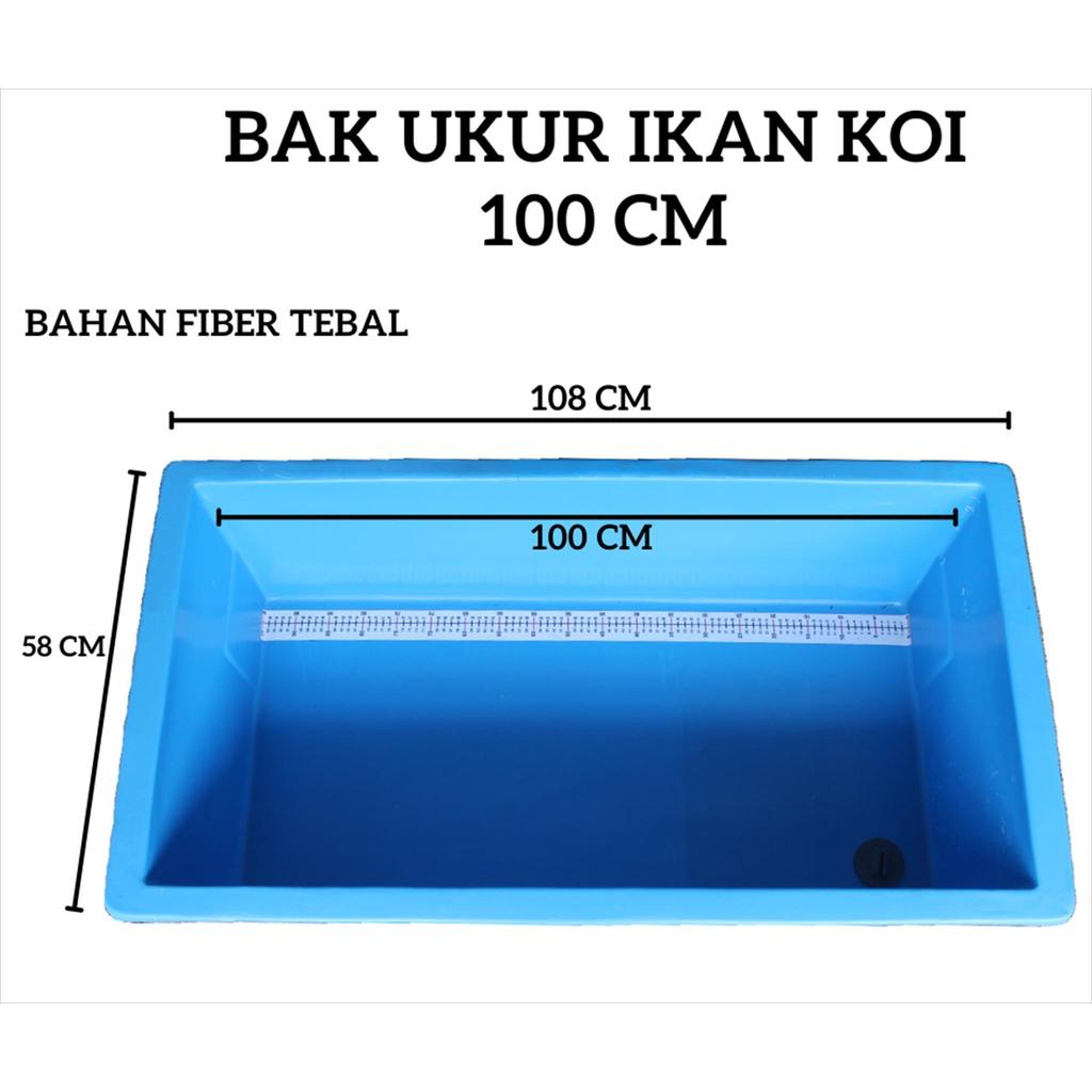 Bak Ukur Ikan Koi 100 CM - Bak Karantina Fiber
