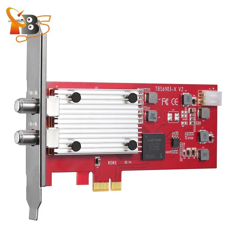 TBS6903X V2 Professional DVBS2X Satellite TV tuner PCIe Card Supports CCM, ACM, VCM, Multi Input Str
