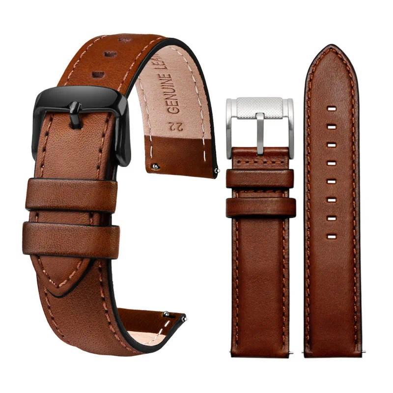 For Fossil Italian Leather Retro Strap Men's Bracelet FS5088 FS5380 TIMEX T49963 T49961 T49962 Quick