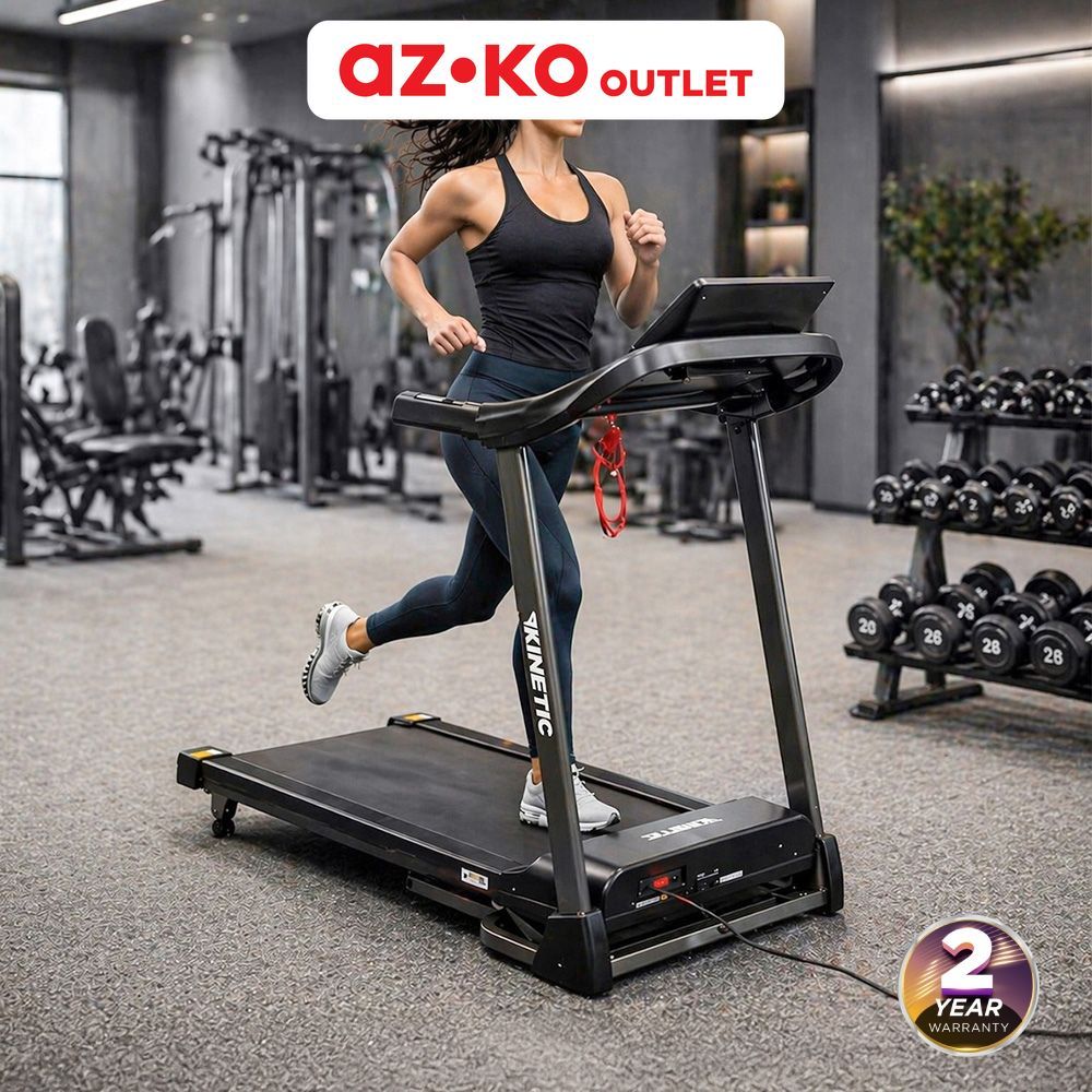 AZKO Outlet Kinetic Motorized Smart Treadmill 1.25 Hp 12P Alat Lari Mesin Lari Cardio Runner Gym