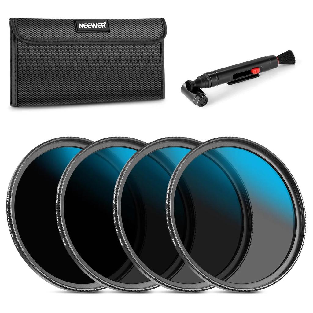 NEEWER ND Lens Filter Set (ND16ND32ND64ND1000) For Camera 49mm 52mm 58mm 62mm 67mm 72mm 77mm 82mm