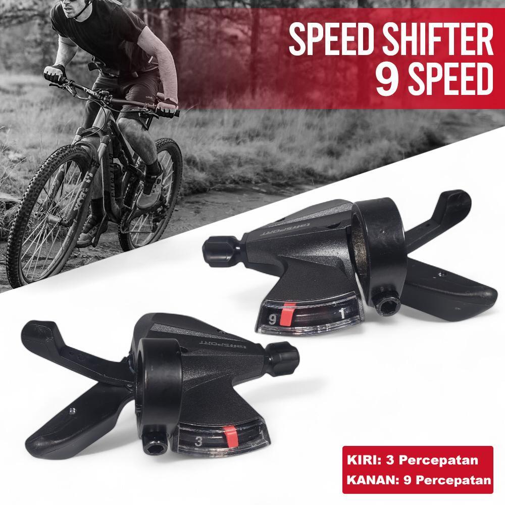 COD 2 Pcs Shifter V Brake Tuas Rem Dan Operan Pemindah Gigi Depan Belakang Sepeda 3 x 9 Speed Untuk 