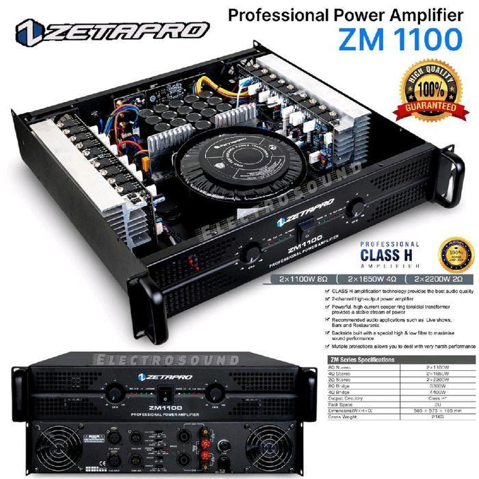 POWER AMPLIFIER ZETAPRO ZM1100 / Power Ampli Zetapro ZM 1100