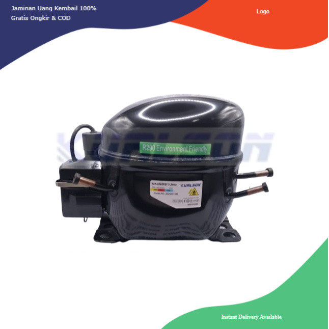 KOMPRESOR COMPRESSOR KURLSON MAQ QD91 UHM R290 1/3 PK GEA XW-85 WINE COOLER  RSA CF-750 CHEST FREEZE