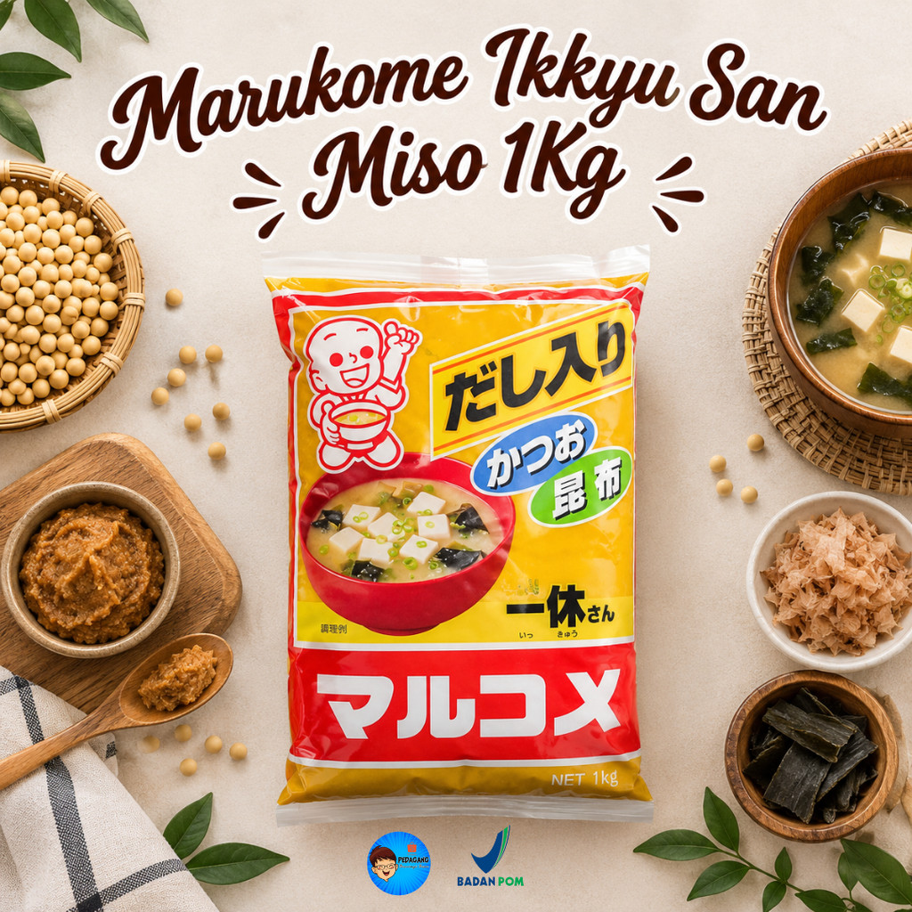 [PBB] Marukome Ikkyu San Miso 1Kg / Miso Jepang Asli / Pasta Kedelai Fermentasi / Miso Paste Jepang 