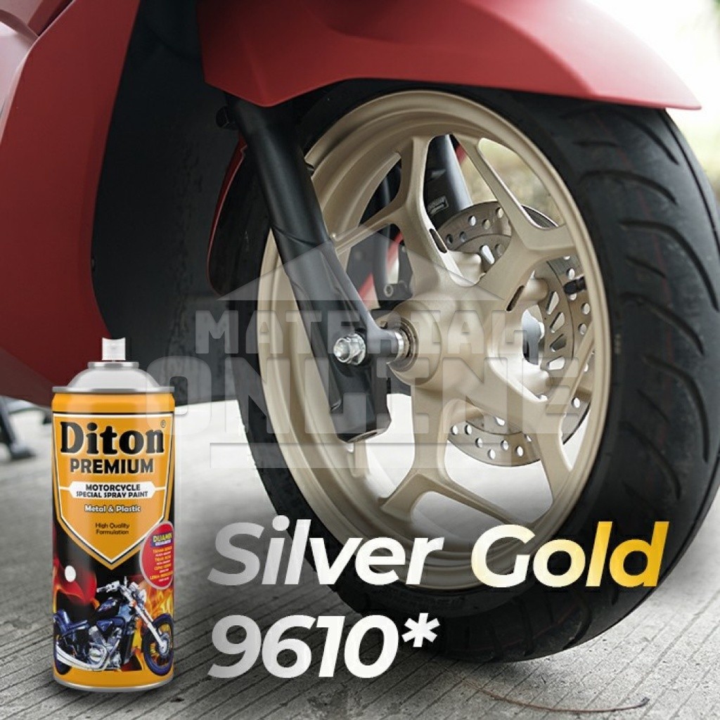 TERLARIS Pilox DITON PREMIUM SILVER GOLD Cat GOLD Velg Colours 9610* Bkn Samurai