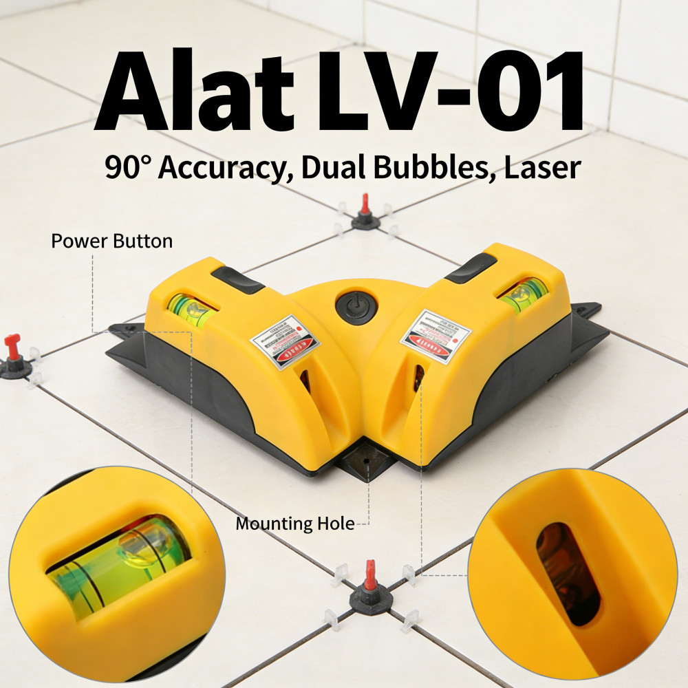 Leveling 90 Derajat Laser Siku Alat Siku Siku Kelurusan Sudut