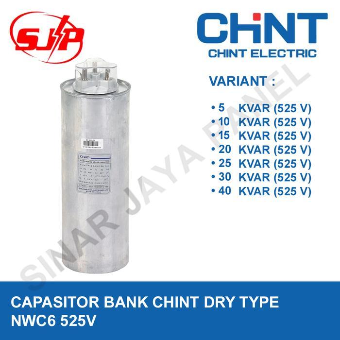 CAPASITOR KAPASITOR BANK CHINT NWC6 5/10/15/20/25/30/40 KVAR 525V DRY - 5 KVAR