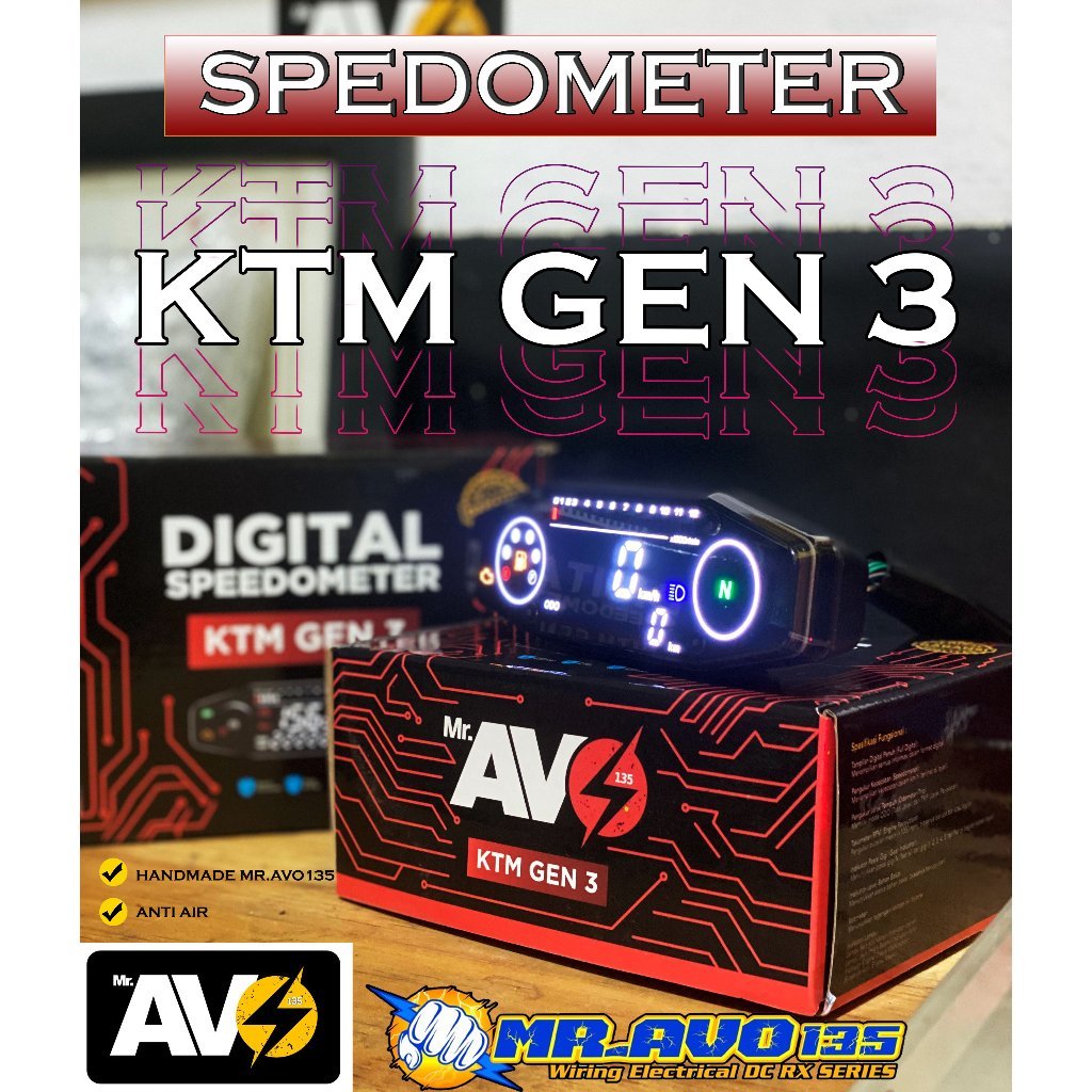 Spidometer Speedometer digital KTM Gen 3 PNP RX King Speedometer Digital Koso Mini Ktm Koso Mini Spe