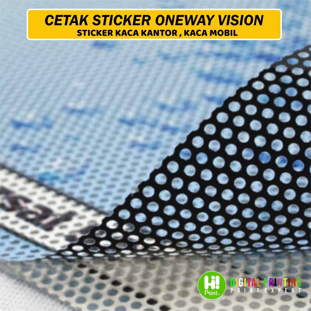Cetak Stiker Kaca One Way Vision Sticker Kaca Mobil Kaca Kantor