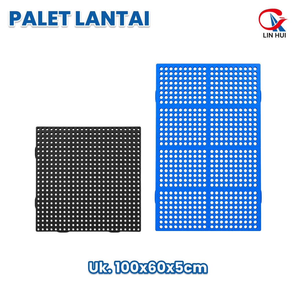 LIN HUI Pallet Plastik Tipe Lantai Bahan HDPE Alas Ternak