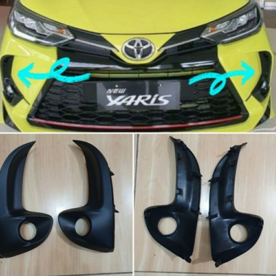 TUTUP COVER RING FOGLAMP FOKLEM POKLEM TOYOTA YARIS 2019 ORIGINAL ASLI