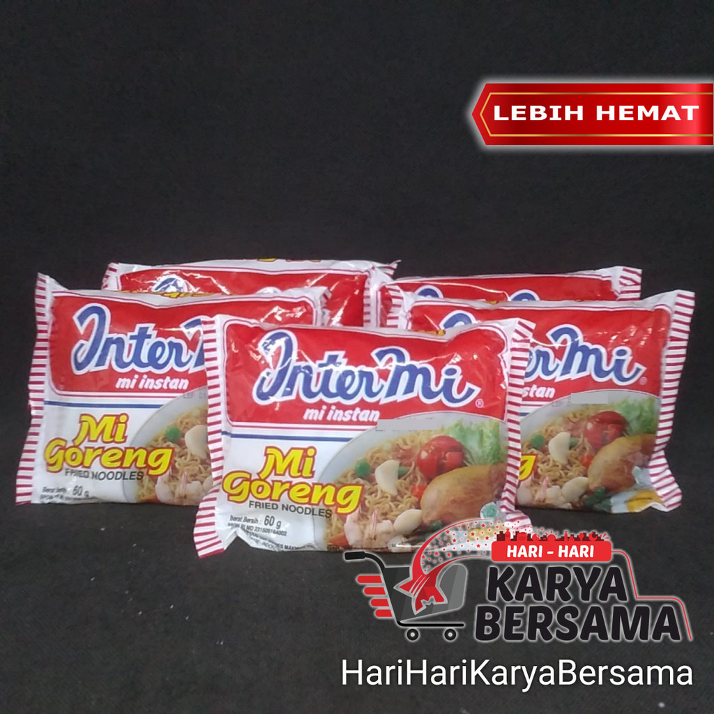 

MAKANAN MIE INSTAN INTERMI MI GORENG PACK 5'S X 60GR