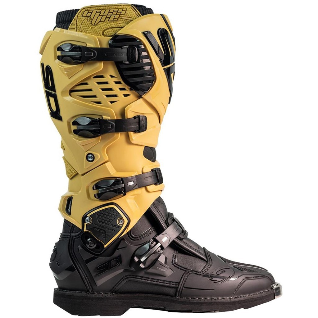 SEPATU SIDI Crossfire 3 MX Boots - GOLD-BLACK - 44