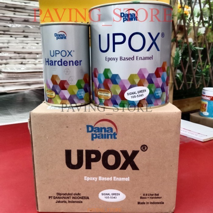 UPOX CAT LANTAI DANAPAINT SET - EPOXY FLOOR COATING CAT KOLAM CAT KERAMIK CAT KAMAR MANDI CAT UPOX C