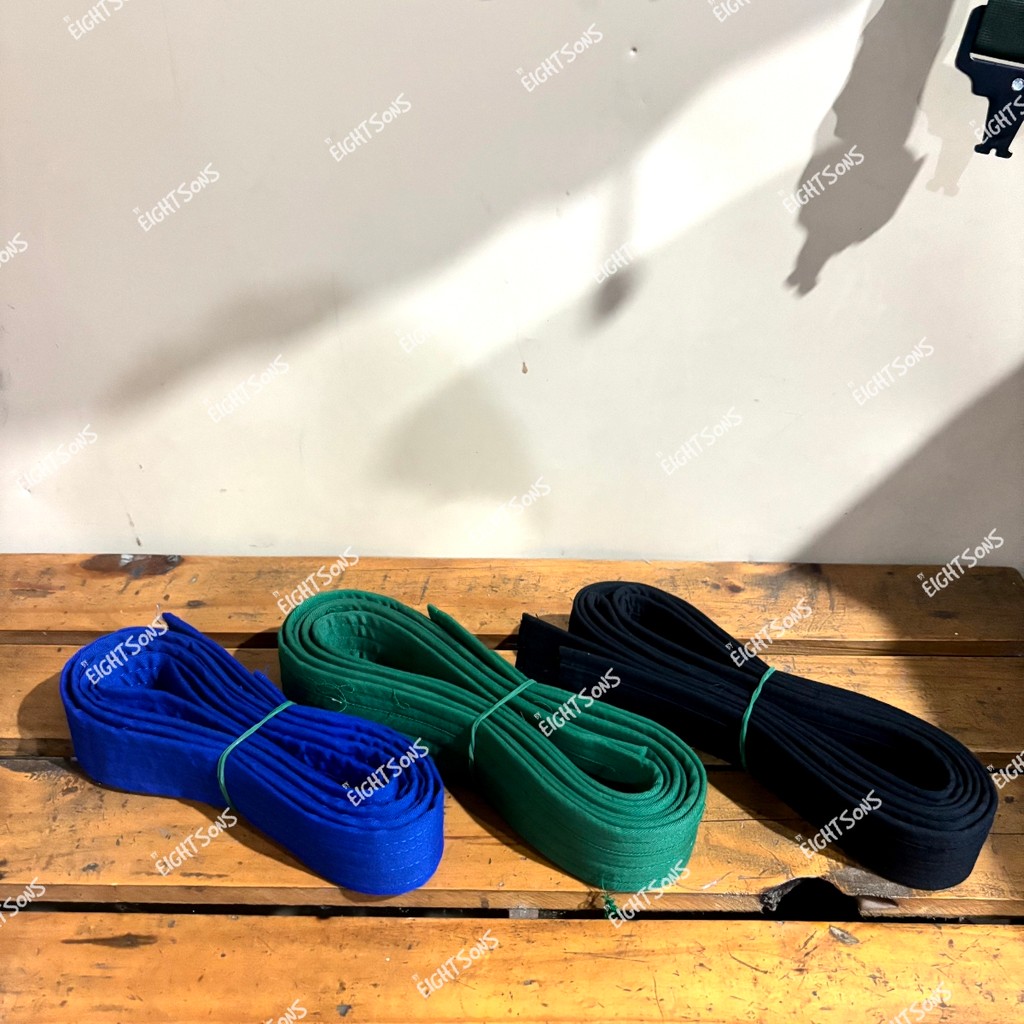 Sabuk beladiri sabuk karate sabuk taekwondo sabuk pencak silat sabuk kempo panjang 2,5 m warna hitam