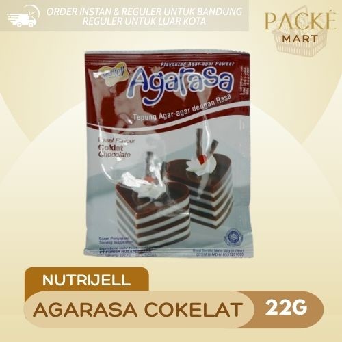 Nutrijel Agarasa Coklat 22g- 1 PCS / Agar - Agar Coklat / Agarasa Rasa Coklat