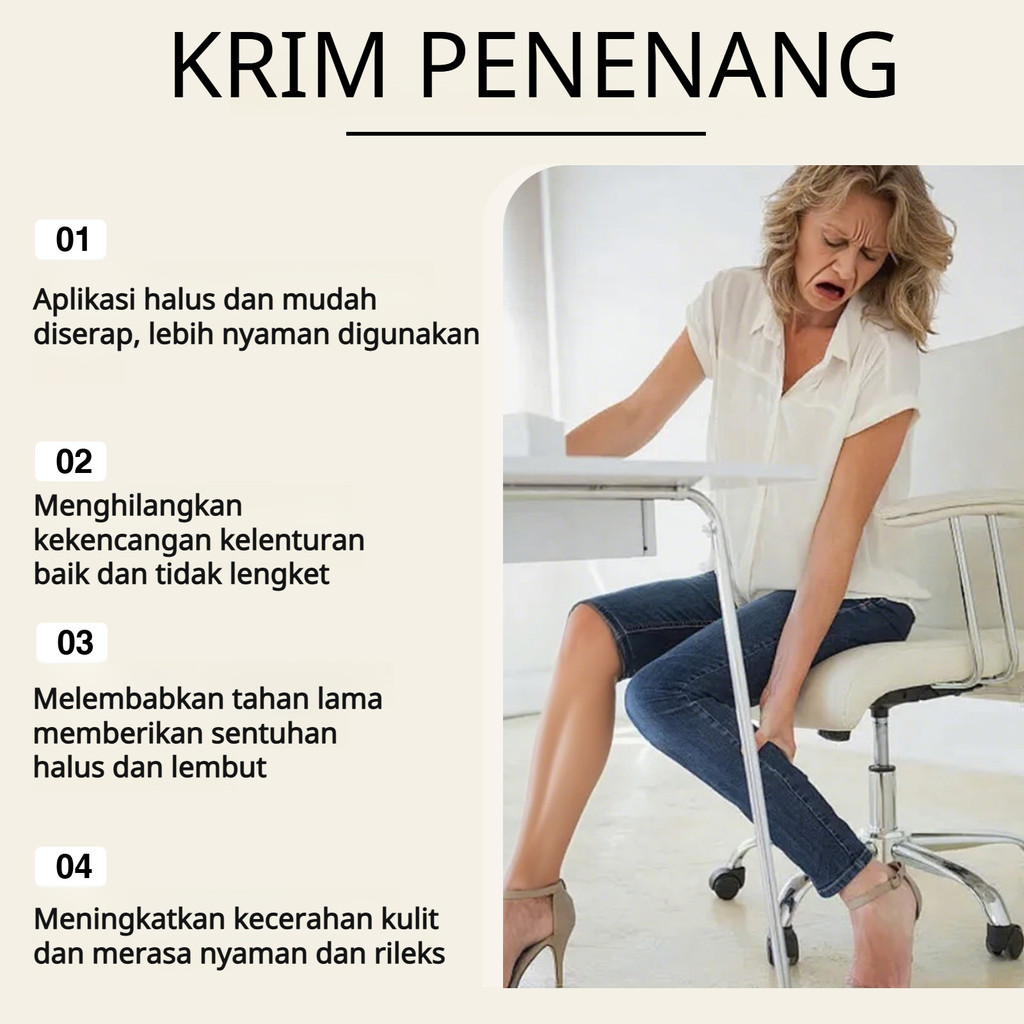 Krim Pereda Kaki Lelah & Pegal / Cream Untuk Kaki Capek - Terapi Pijat Rileksasi, Lavender Mint - 30