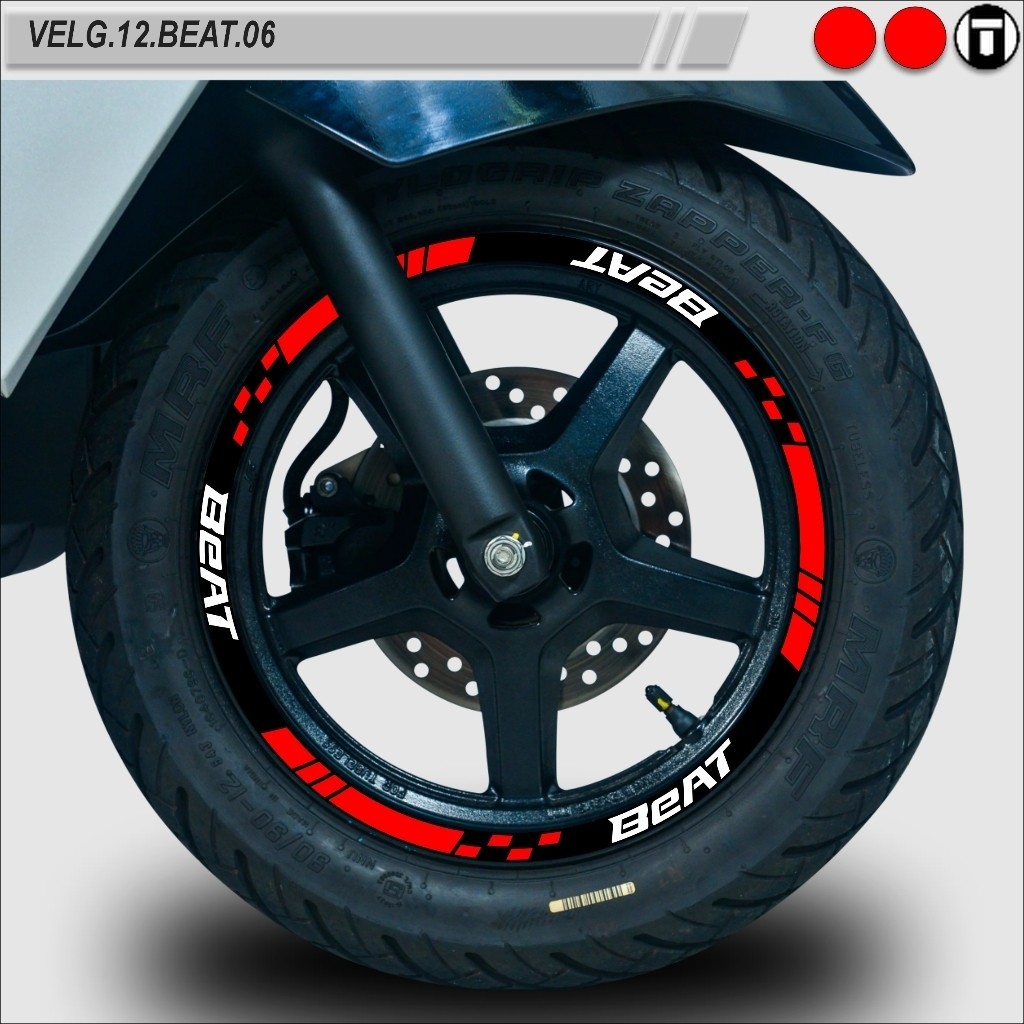 STICKER VARIASI VELG MOTOR SEMUA TYPE RING 12 BEAT VELG.12.BEAT.06
