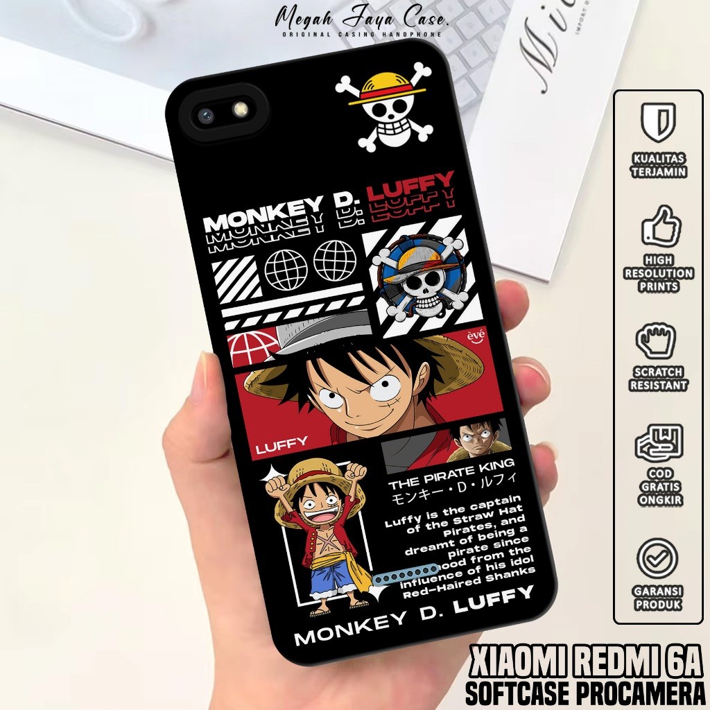 Case Hp Xiaomi Redmi 6A - Softcase Xiaomi Redmi 6A Motif ONE PIECE - Casing Hp Xiaomi Redmi 6A - Sil