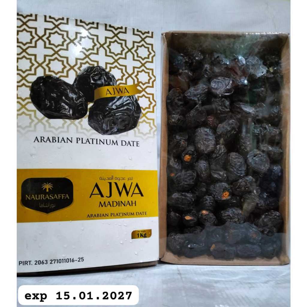 Ajwa Madinah Arabian Platinum Date 500gr – Kurma Premium Asli Madinah Terlaris