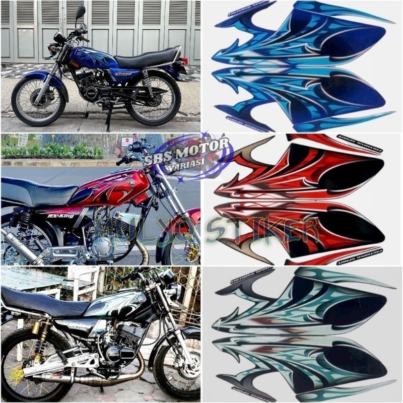 STICKER / STRIPING SET YAMAHA RX KING 2000++