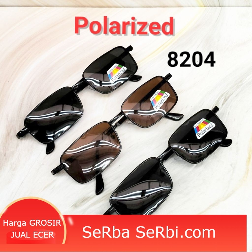 [YC8204] Kacamata Hitam Sunglasses Fashion Polarized Unisex Pria Wanita (Frame Kecil Ukuran Dewasa)