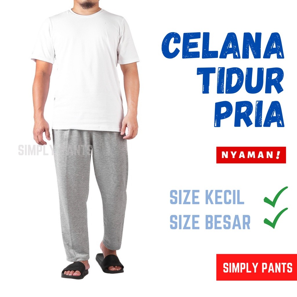 WYA - Celana Tidur Pria Panjang Celana Santai Pria Panjang Harian