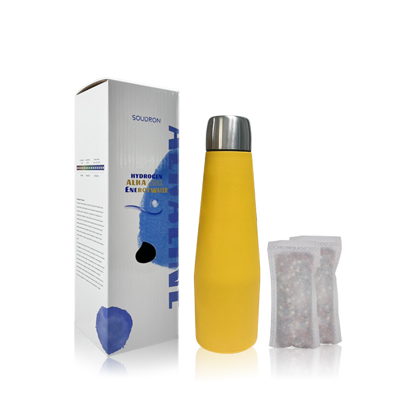 SOUDRON nano flask alkaline ionizer energy water cup hydrogen water bottle with filter pouch