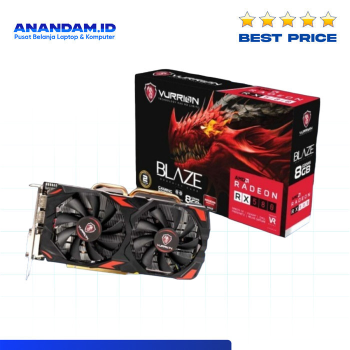 VURRION BLAZE RADEON RX580 8GB RX 580 8G RX-580 8GB 2048SP AMD RADEON