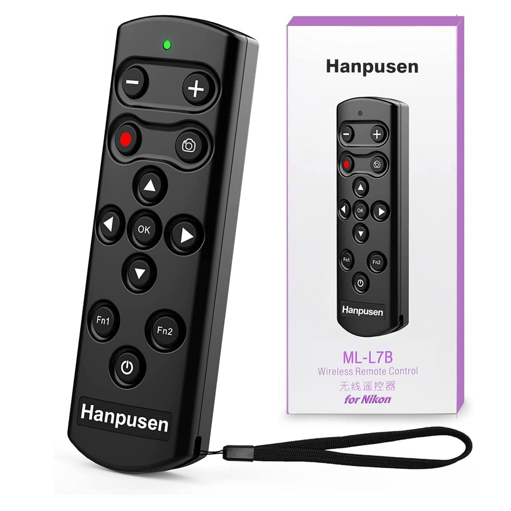 HANPUSEN Bluetooth Wireless Camera Remote for Nikon Zfc Z30 Z5 Z7II Z6II Z50 COOLPIX P1000 P950 A100