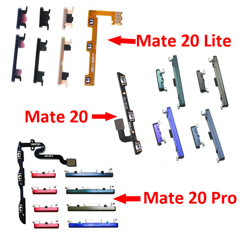 For Huawei Mate 20 Lite Phone Housing Frame New On Off Side Key Power Volume Button Flex Cable Repai